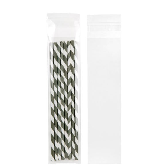 Klappenbeutel 5,7x21,6cm Hochtransparent (100 Stück) [BM5]