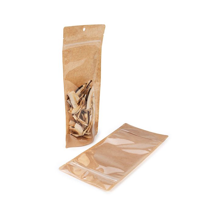 Standbodenbeutel Kraft 10.8x6x23.8 (100 Stück) [ZBGKC1N]