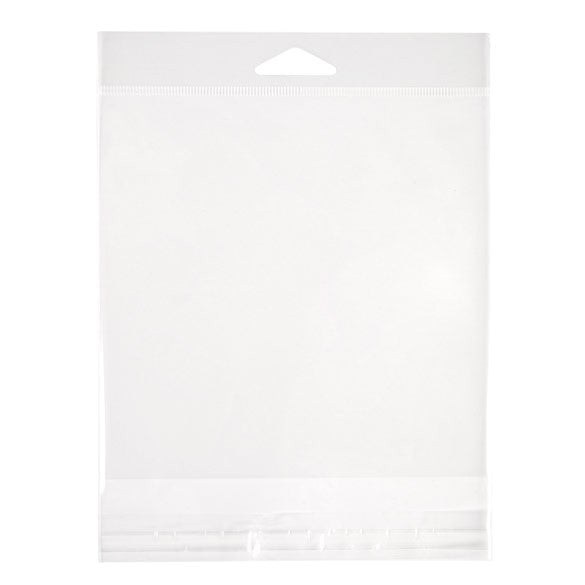 Headerbeutel Transparent 14.4x14.1cm Wiederverschließbar (100 Stück) [HB5X5M]