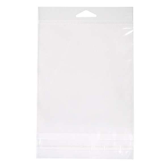Headerbeutel Transparent 13.5x15.2cm Wiederverschließbar (100 Stück) [HB5X6]
