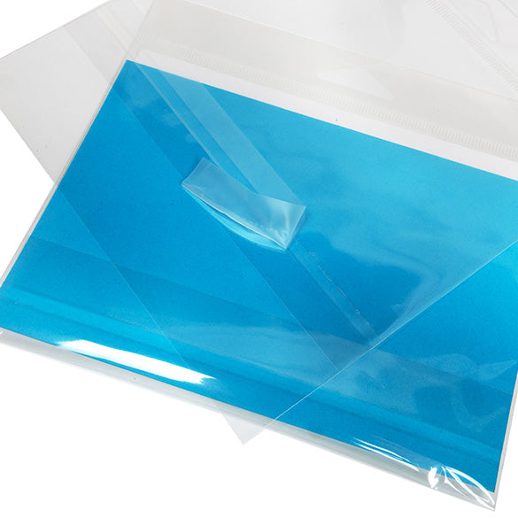 Headerbeutel Transparent 15.9x11.4cm mit Schutzverschluss (100 Stück) [HB46PC]