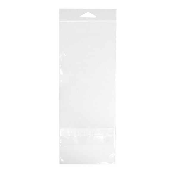 Headerbeutel Transparent 11x24.3cm mit Schutzverschluss (100 Stück) [HB49PC]