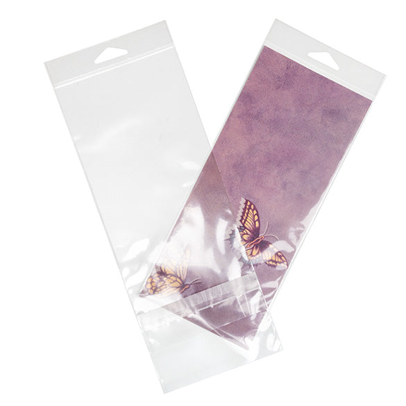 Headerbeutel Transparent 11x24.3cm mit Schutzverschluss (100 Stück) [HB49PC]