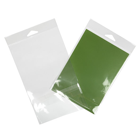 Headerbeutel Transparent 13x17.1cm mit Schutzverschluss (100 Stück) [HB6B2PC]