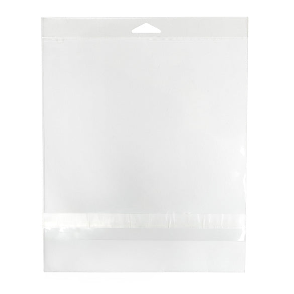 Headerbeutel Transparent 21x20.5cm mit Schutzverschluss (100 Stück) [HB88SPC]