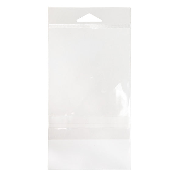 Headerbeutel Transparent 9.7x13.2cm mit Schutzverschluss (100 Stück) [HB3X5PC]