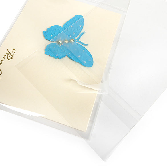 Headerbeutel Transparent 10.8x13.7cm mit Schutzverschluss (100 Stück) [HB4B2PC]