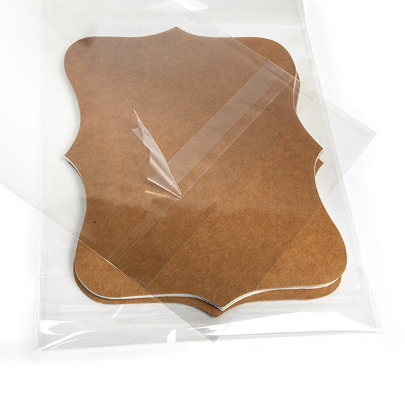 Headerbeutel Transparent 12.4x15.2cm mit Schutzverschluss (100 Stück) [HB5B1PC]