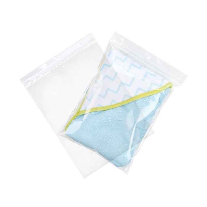 Druckverschlussbeutel mit Aufhängeloch 23x30.5cm Transparent und mit Luftloch PP 100 Mikron (100 Stück) [Z4R912V]