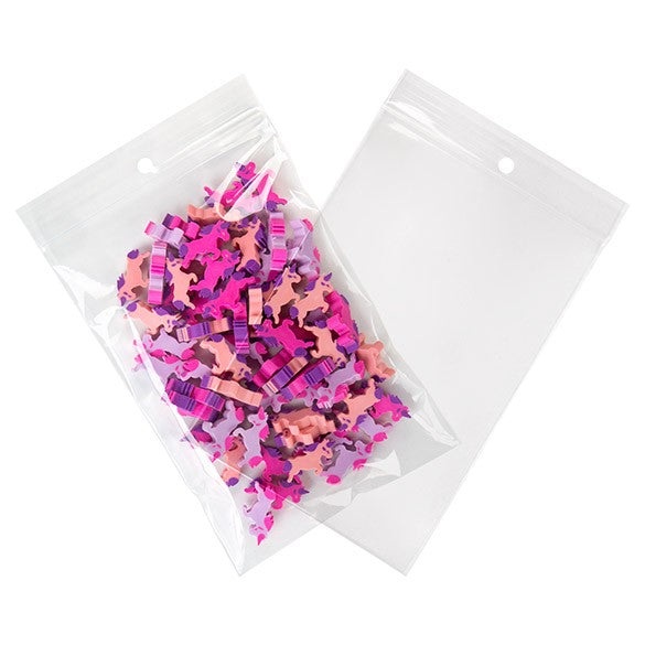 Druckverschlussbeutel mit Euroloch 10x15cm Transparent PP 50 Mikron (100 Stück) [ZR46]
