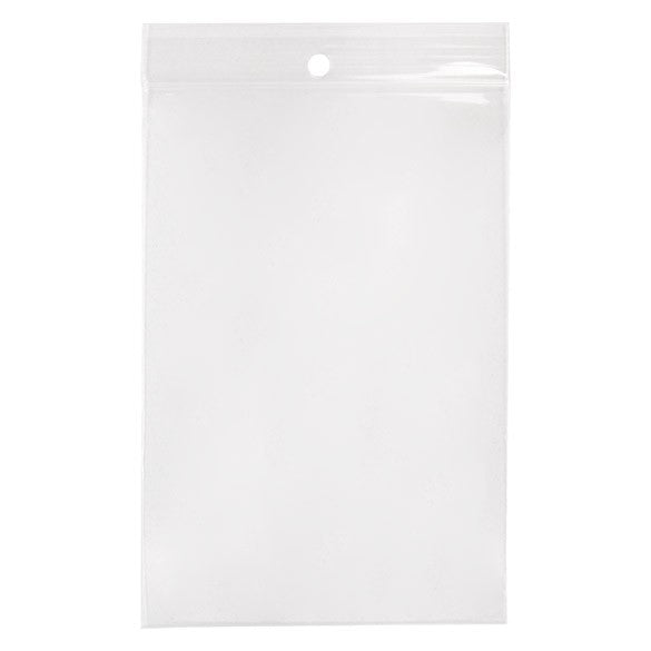 Druckverschlussbeutel mit Euroloch 10x15cm Transparent PP 50 Mikron (100 Stück) [ZR46]