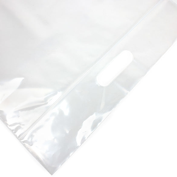 Polytragetaschen Transparent 33.6x33.6 + 6.4cm 75 Mikron mit Druckverschluss (100 Stück) [ZH13CL5]