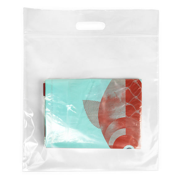 Polytragetaschen Transparent 33.6x33.6 + 6.4cm 75 Mikron mit Druckverschluss (100 Stück) [ZH13CL5]
