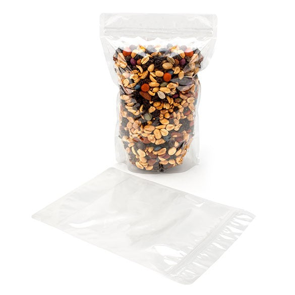 Standbodenbeutel Transparent 17.8x9.8x25.2cm | 280 Gramm (100 Stück) [ZBG69]