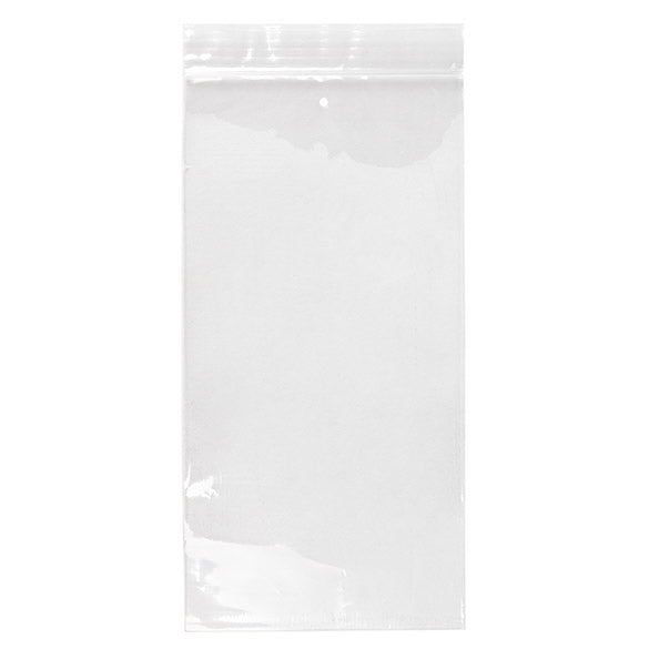 Druckverschlussbeutel mit Luftloch 10x20.5cm Transparent PP 50 Mikron (100 Stück) [ZC48V]
