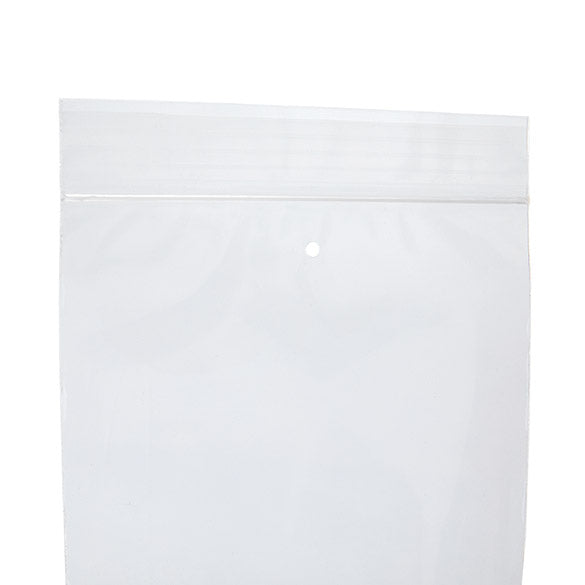Druckverschlussbeutel mit Luftloch 10x20.5cm Transparent PP 50 Mikron (100 Stück) [ZC48V]