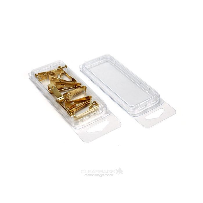 Blisterverpackungen mit Euroloch 3x0.7x7.4cm (100 Stück) [CLM3]