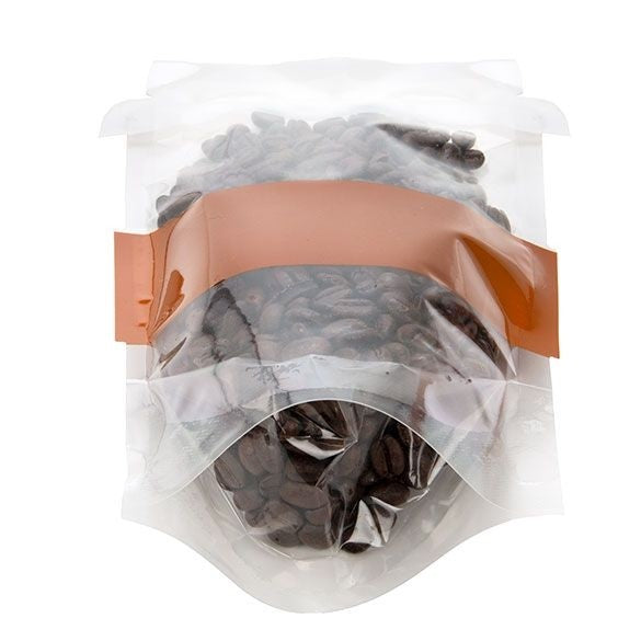 Standbodenbeutel Kaffeetasse-Form Transparent 22.9x8.9x22.9cm (100 Stück) [SP7C]