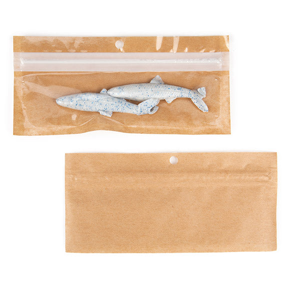 Druckverschlussbeutel Umweltfreundlich Kraft 14x4.4 cm (100 Stück) [HZBBE8KC]