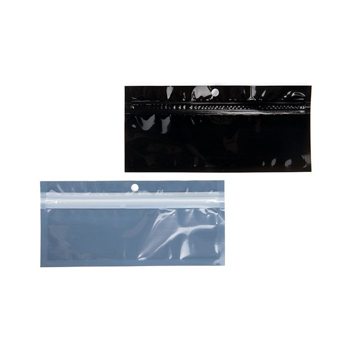 Eco-Friendly Grip Seal Bags Black 14x4.4 cm