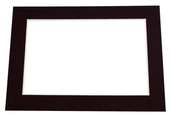 Fertig-Passepartouts 8.9x14cm Innenrahmen Schwarz - 12.7x17.8cm Außenrahmen (25 Stück) [MS30019]