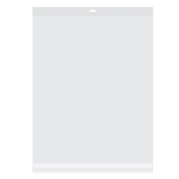 Headerbeutel Transparent 41.8x51.4cm Wiederverschließbar (100 Stück) [HB16]