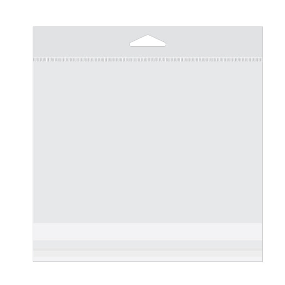 Headerbeutel Transparent 18.9x13.3cm Wiederverschließbar (100 Stück) [HB5]