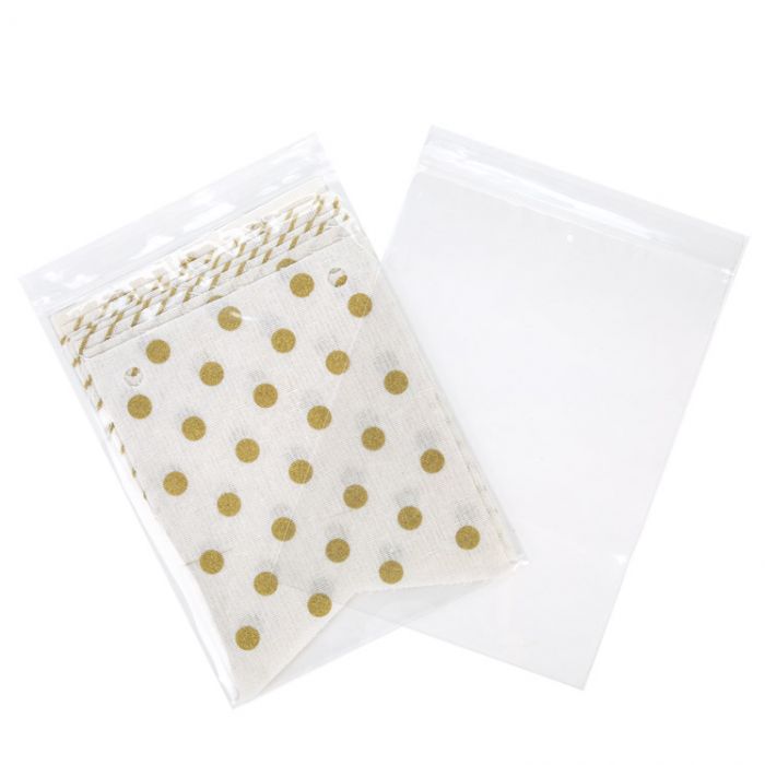 Grip Seal Bags 15x20.5cm Crystal Clear PP 50 micron