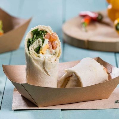 Snackschalen Karton 800 ml Braun Bio beschichtet (600 Stück) [GB-DCA06453]