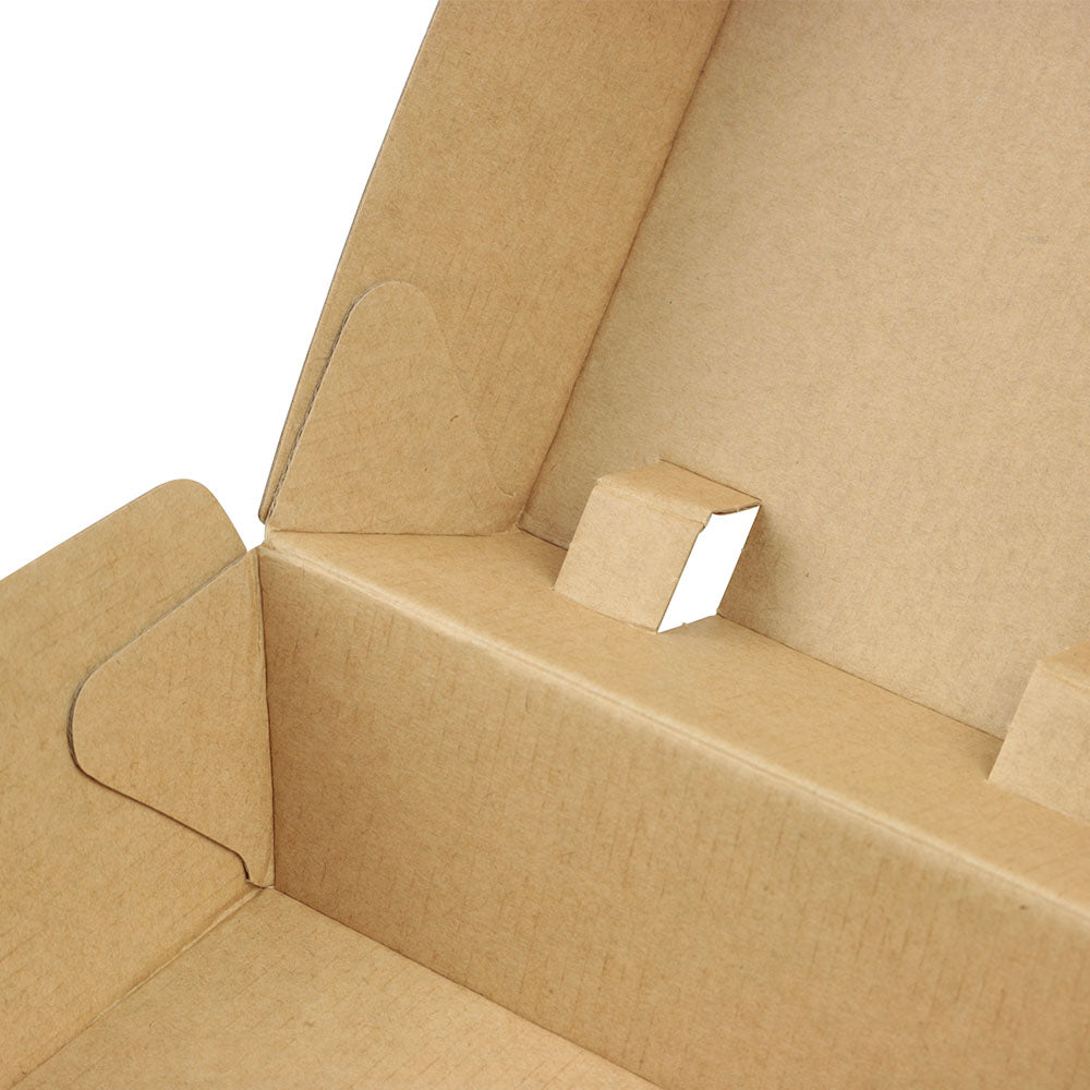 Hamburgerboxen zum Mitnehmen Pappe 13x14x8 cm Braun (250 Stück) [GB-DFC04285]