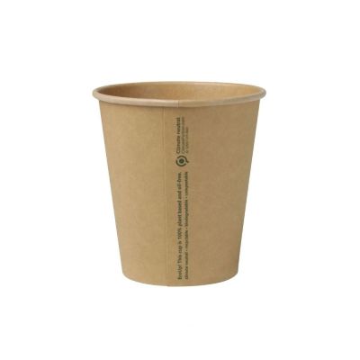 Becher Pappe 250 ml Ø 90 mm Ungebleicht (1000 Stück) [GB-DHD04513]