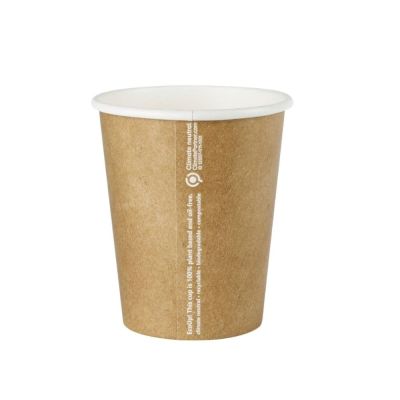 Becher Pappe 300 ml Ø 90 mm Braun (1000 Stück) [GB-DHD04536]