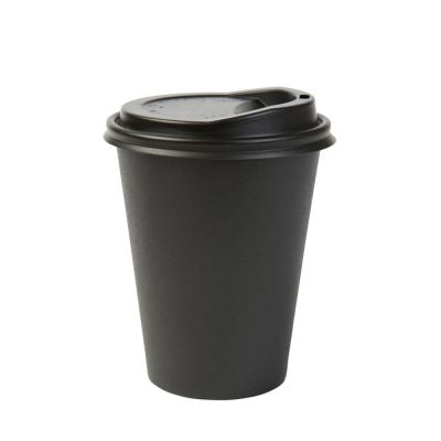 Becher Pappe 300 ml Ø 90 mm Schwarz (1000 Stück) [GB-DHD04537]