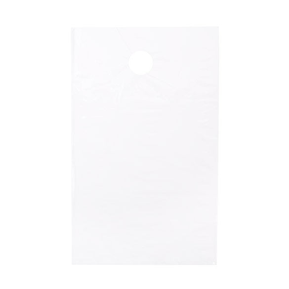 Türknopftaschen Transparent Weiß 22.9x30.5cm (100 Stück) [DK2W]