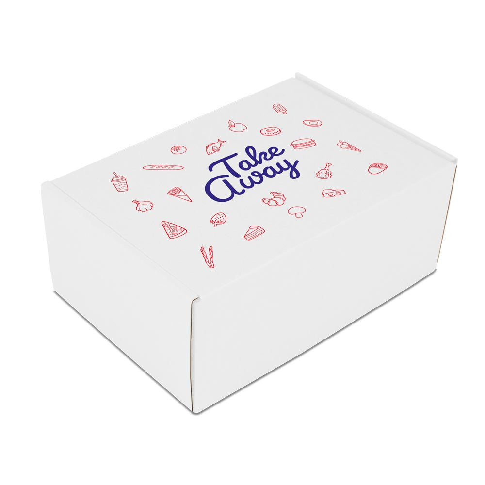 Take-away boxes 46x34,5x11cm White (25 pcs)