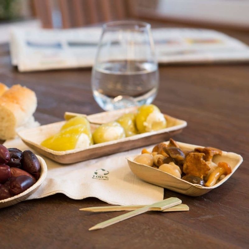 Palmblattschale 8,1 x 2,4 x 16 cm 125 ml (400 Stück) [GB-DTW05474]