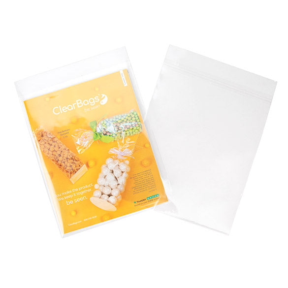Umweltfreundliche Beutel 22.7x28.6 cm Transparent mit Schutzverschluss (100 Stück) [GC811PC]