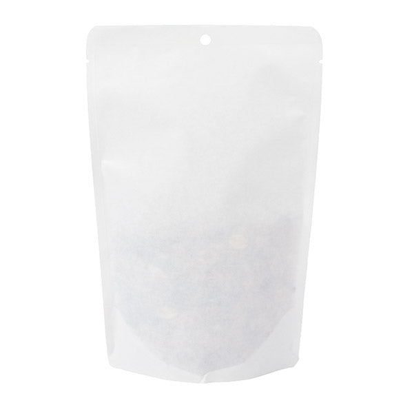 Standbodenbeutel Kraft Weiß Umweltfreundlich 14,9x8,9x23,2 cm (100 Stück) [SUPEK7W]