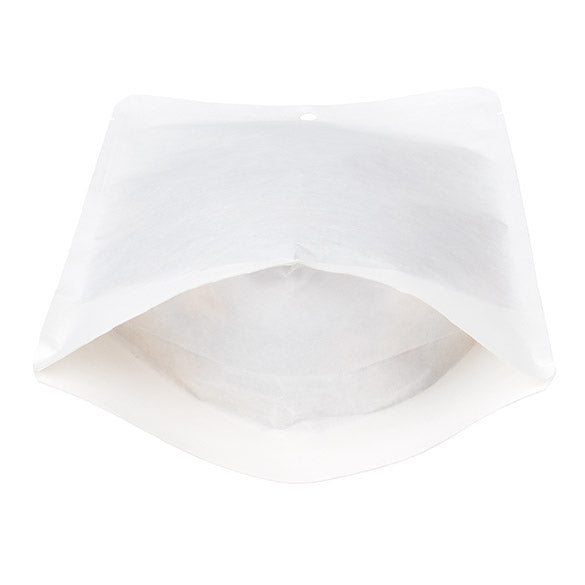 Standbodenbeutel Kraft Weiß Umweltfreundlich 14,9x8,9x23,2 cm (100 Stück) [SUPEK7W]