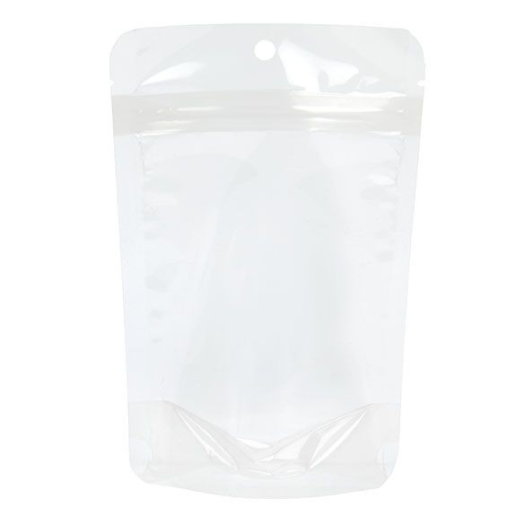 Öko Standbodenbeutel Transparent/Bioplastik 57 Gramm | 10.2x6x15.2cm (100 Stück) [ZBGE2]