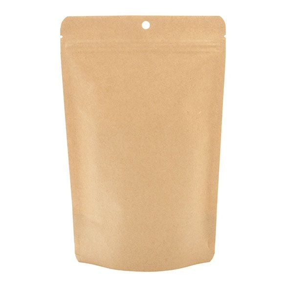 Öko Standbodenbeutel Kraft/Bioplastik 312 Gramm | 14.9x8.9x23.2cm (100 Stück) [ZBGEK7]