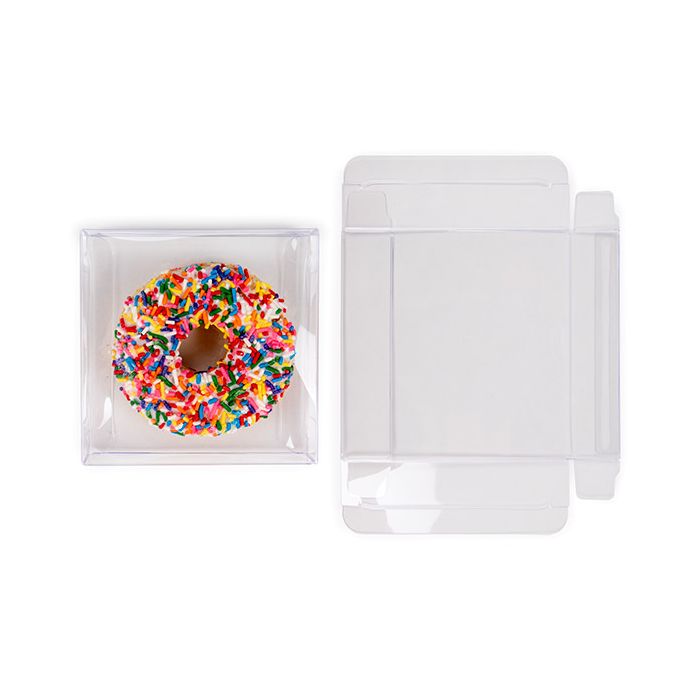 Klarsichtschachteln 11,4x2,5x11,4 cm Hochtransparent (25 Stück) [FB304]