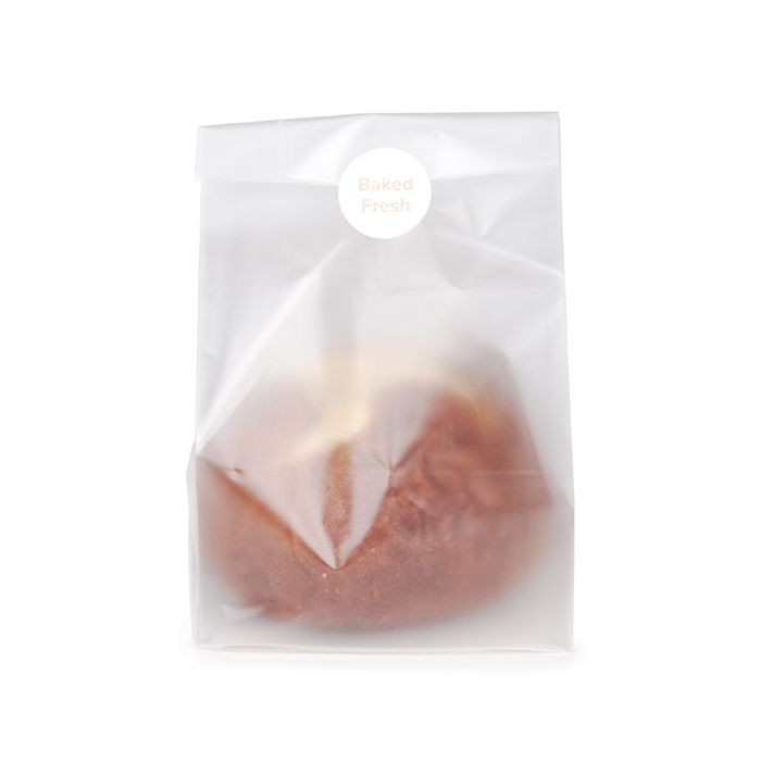 Frosted Flat Bottom Gusset Bags w/ Paper Insert 10,2x10,2x17,8 cm