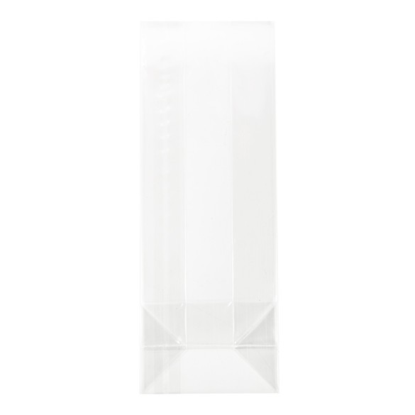Blockbodenbeutel 8.9x5.7x24.8cm Transparent (100 Stück) [FG15]