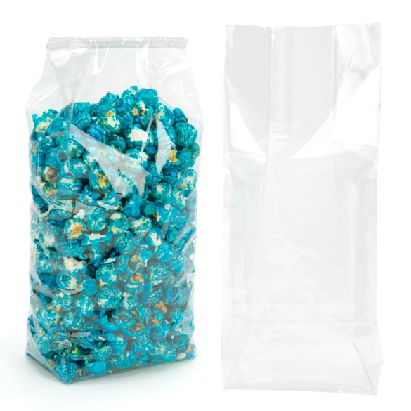 Blockbodenbeutel 12.7x7.6x30.5cm Transparent (100 Stück) [FGCC1]