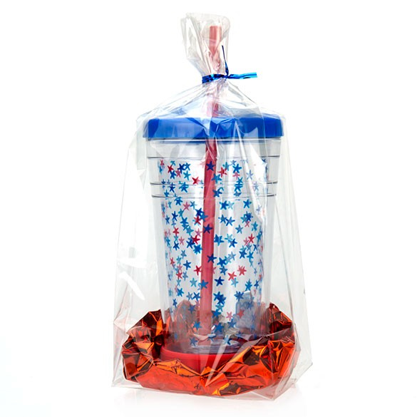 Blockbodenbeutel 10.2x7.6x25.4cm Transparent (100 Stück) [FGCC5]