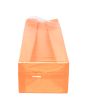 Blockbodenbeutel Neon Orange 7x5,1x25,4 cm mit Bodenblatt (100 Stück) [FGPB17NO]