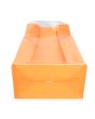 Blockbodenbeutel Neon Orange 12,7x7,6x30,5 cm mit Bodenblatt (100 Stück) [FGPB1NO]