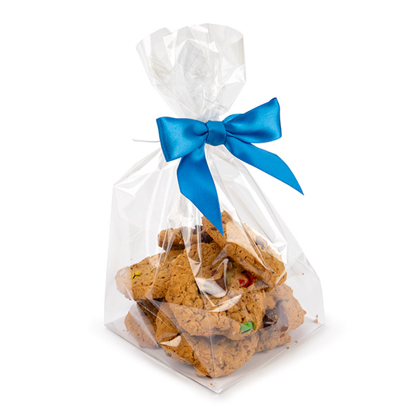 Blockbodenbeutel 10x10x23cm Transparent (100 Stück [FGPB7]