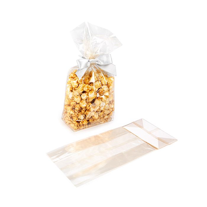 Blockbodenbeutel Heim Kompostierbar 12,7x7,6x30,5 cm mit Bodenblatt (100 Stück) [FGPBE1]